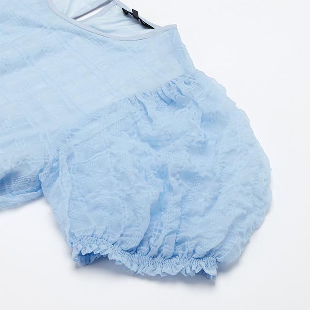 Rap Lace Puff Sleeve Dress Aq2Wo56P