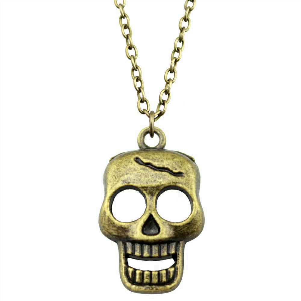 Pray Amulet Charm Necklace Cross Pendant Vintage Halloween Witchy Jewelry 43cm Chain