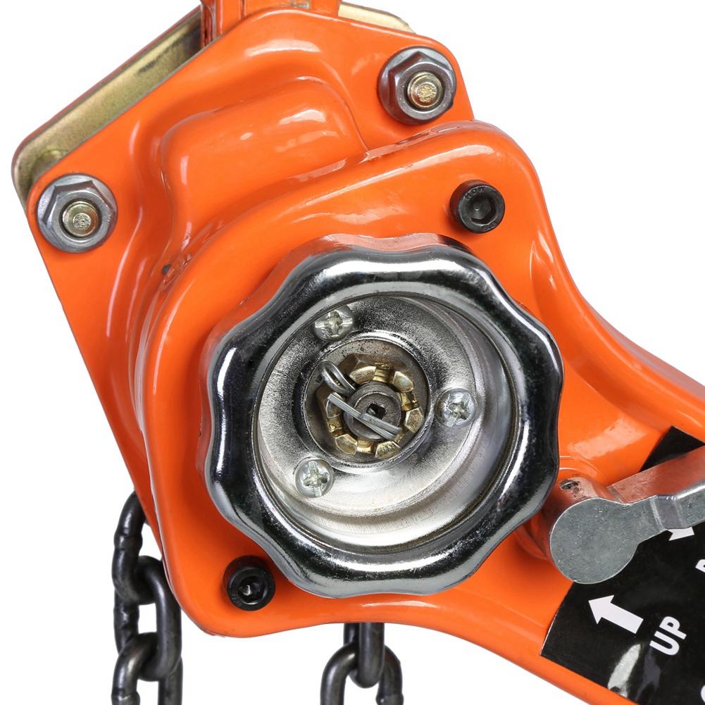 0.75t Orange Color Chain Block Hoist Ratchet Hoist Ratchet Lever Pulley Lifting 3meters