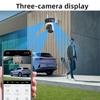 ICSEE Xiongmai Wireless Outdoor PTZ Camera with Three-Lens, Three-View, and Full-Color Monitoring