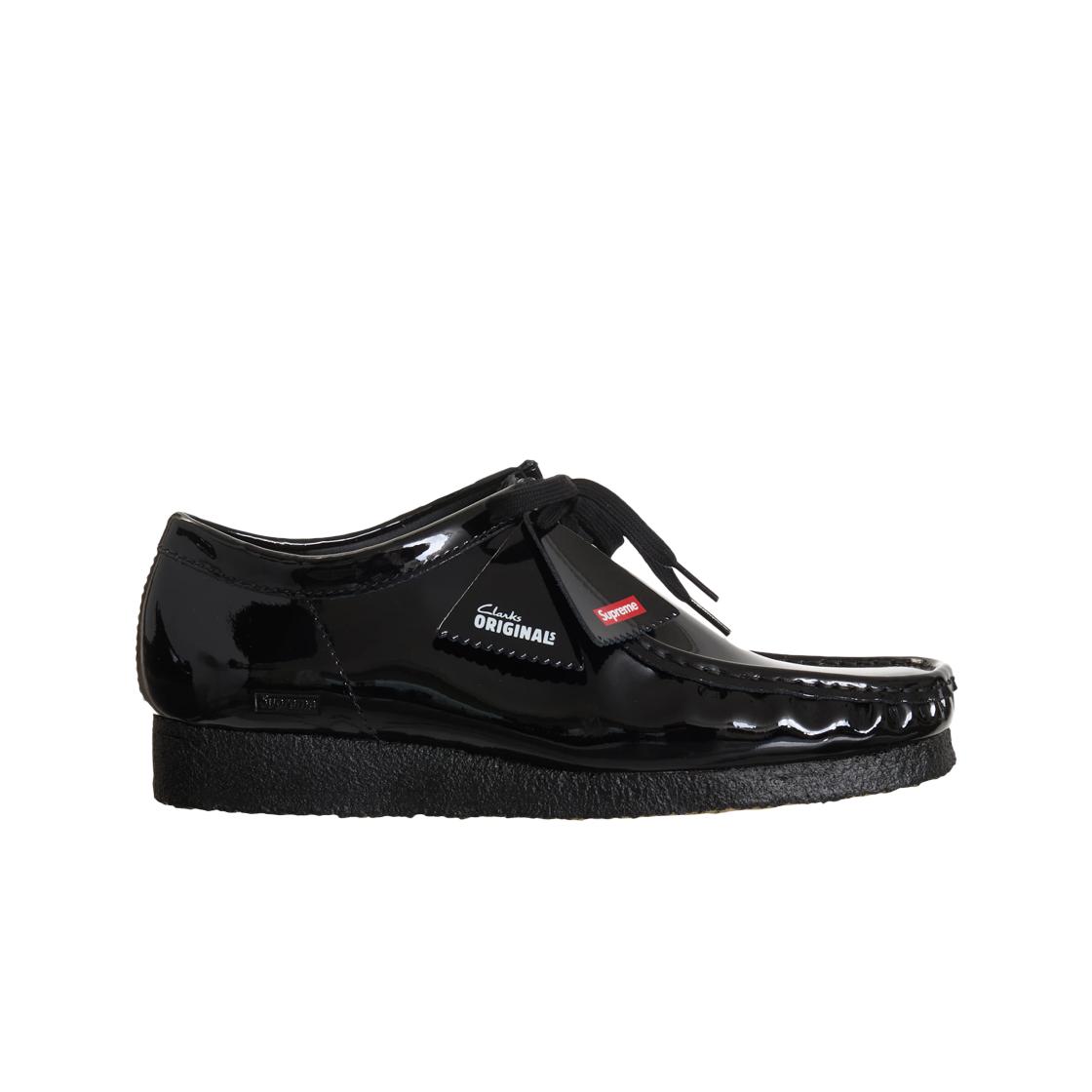 

Clarks X Supreme Patent Leather Wallabee Black UK 7