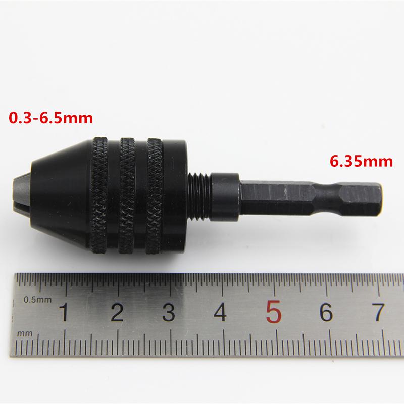 Quick Change Keyless Drill Bit Chuck Hex Shank Adapter Converter Tool