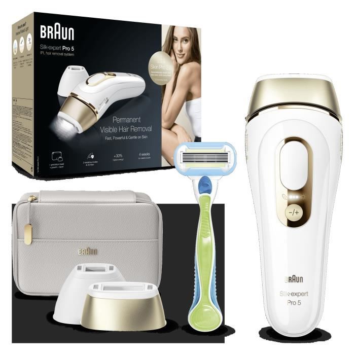 Braun Silk Expert Pro 5 PL5154 Pulsed Light Epilator - 3 Accessories Included