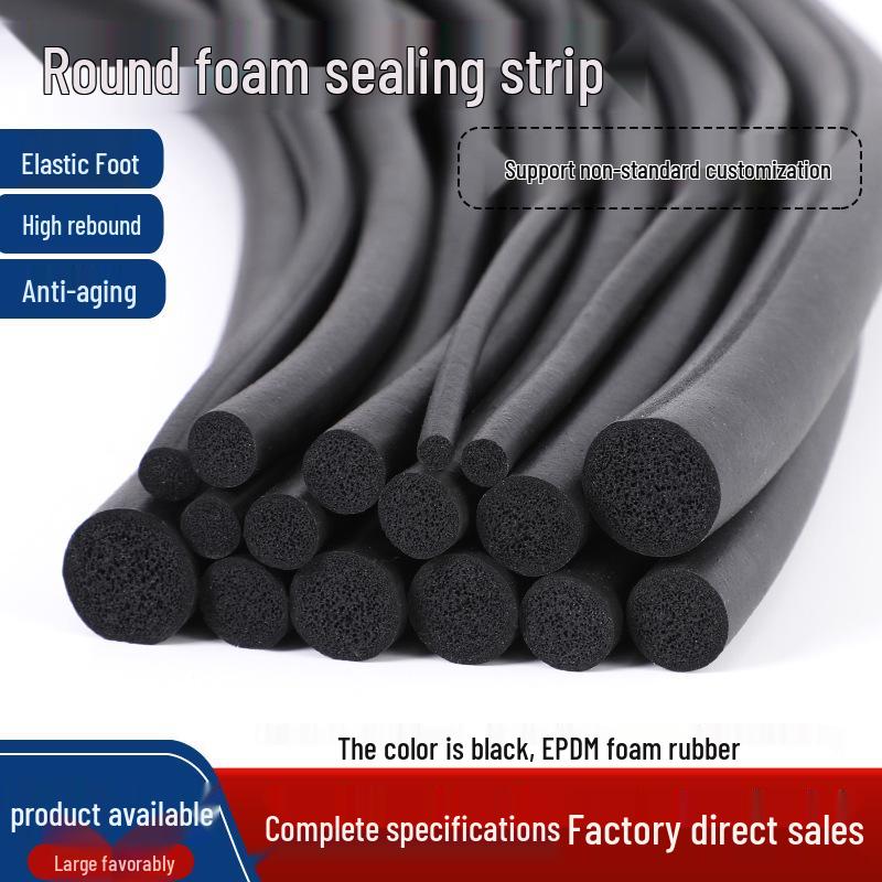 EPDM Rundprofil-Schwammgummi-Dichtungsstreifen: 2-10mm