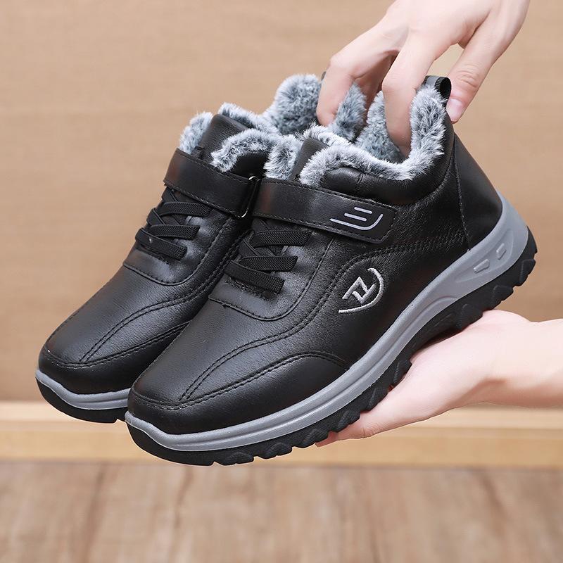 Мужские зимние теплые короткие ботинки на флисовой подкладке — фото 3