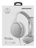 Fones de ouvido Audio Technica WH com fio prata branco ATH-AR1