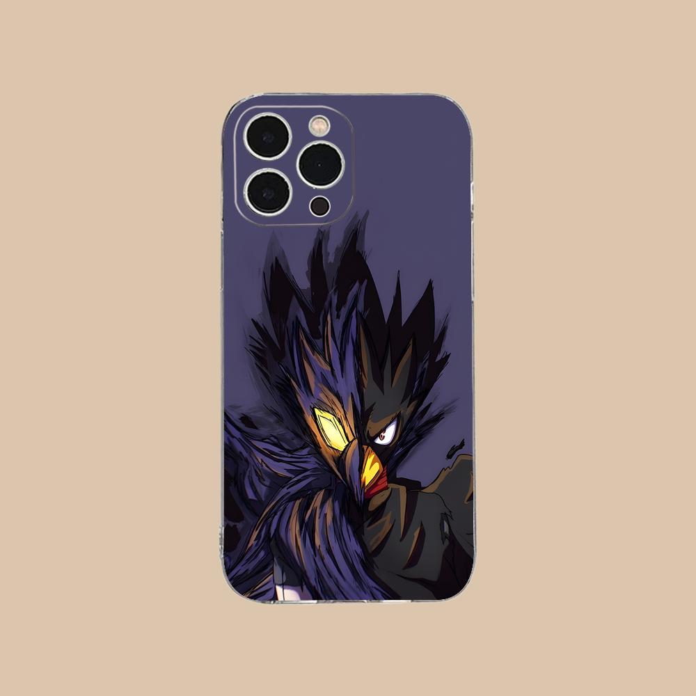 MHA Tokoyami Mobile Phone Case for iPhone 17 16 15 14 13 12 11 X XR XS Air Pro Max Plus Mini Clear Colorful Cover Cover Pretty
