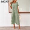 Tute casual alla moda da donna a maniche corte con scollo rotondo