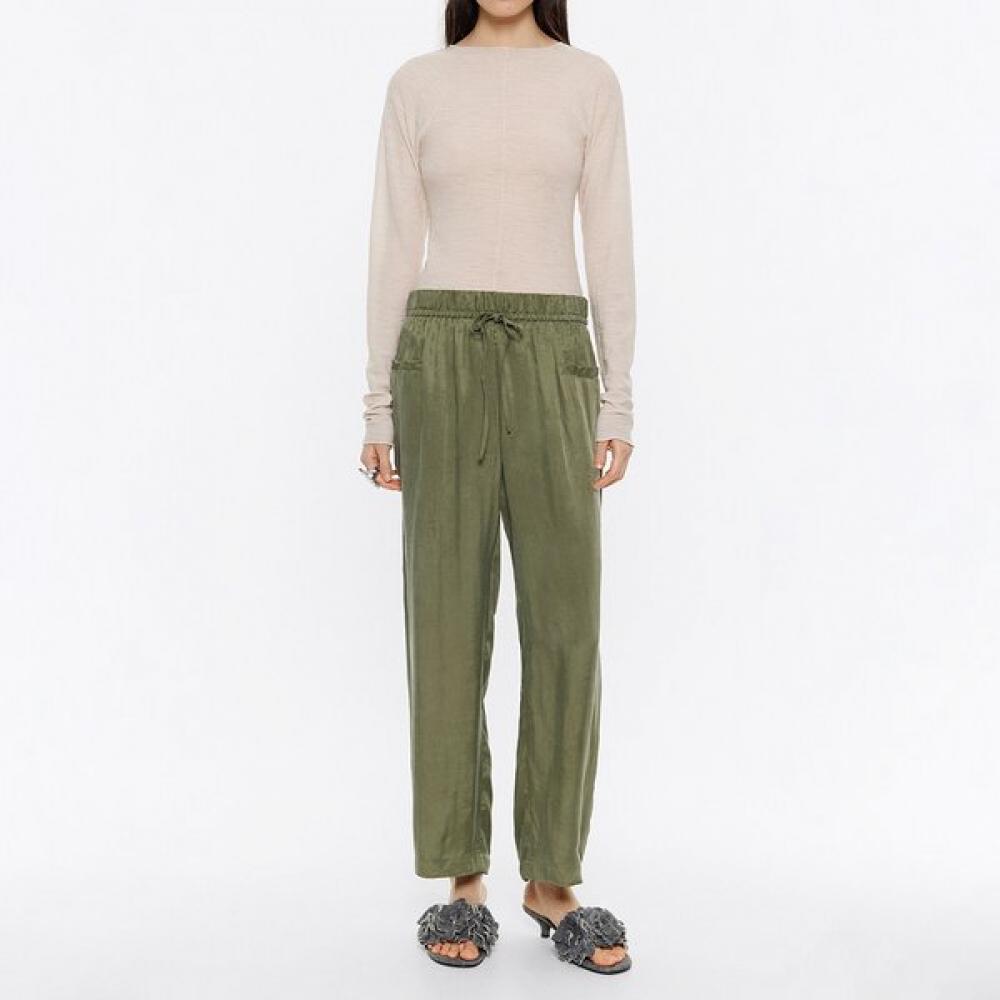 

Bimba Y Lola Washed Khaki Linen Jogger Trousers B245awp009kab WASHED KHAKI/S