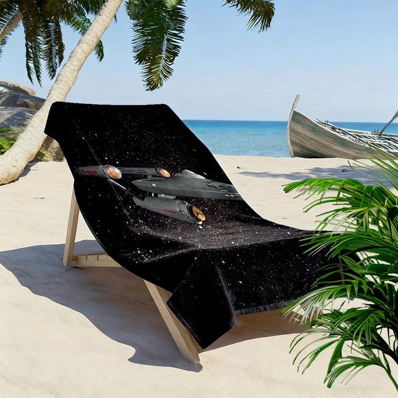 Millennium Falcon Print Beach Towel, Large Soft Quick Dry Towel for Beach Camping Swimming