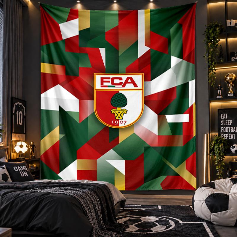 Wall Hanging Tapestry FC Augsburg FC Print Cloth for Living Room Bedroom Home Decor