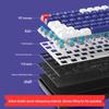 Wireless Bluetooth Mechanical Keyboard - 100-Key, Three-Mode, Compact Design, Office Customizable, Hot-Swappable Switches