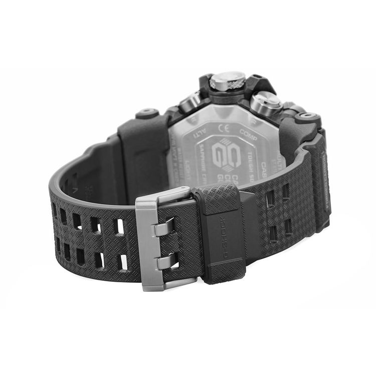 Casio Série Master Of G-Land G-Shock Resistente à Água 200M Movimento Quartzo Solar Pulseira de Resina Relógio Relógios Masculinos Preto GWG-2000-1A1JF