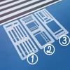 1/2/3 Sets Handmade Flexible Record Template DIY Scrapbooking Dot Grid Journals Planner Flexible Drawing Checklist Stencils Tools