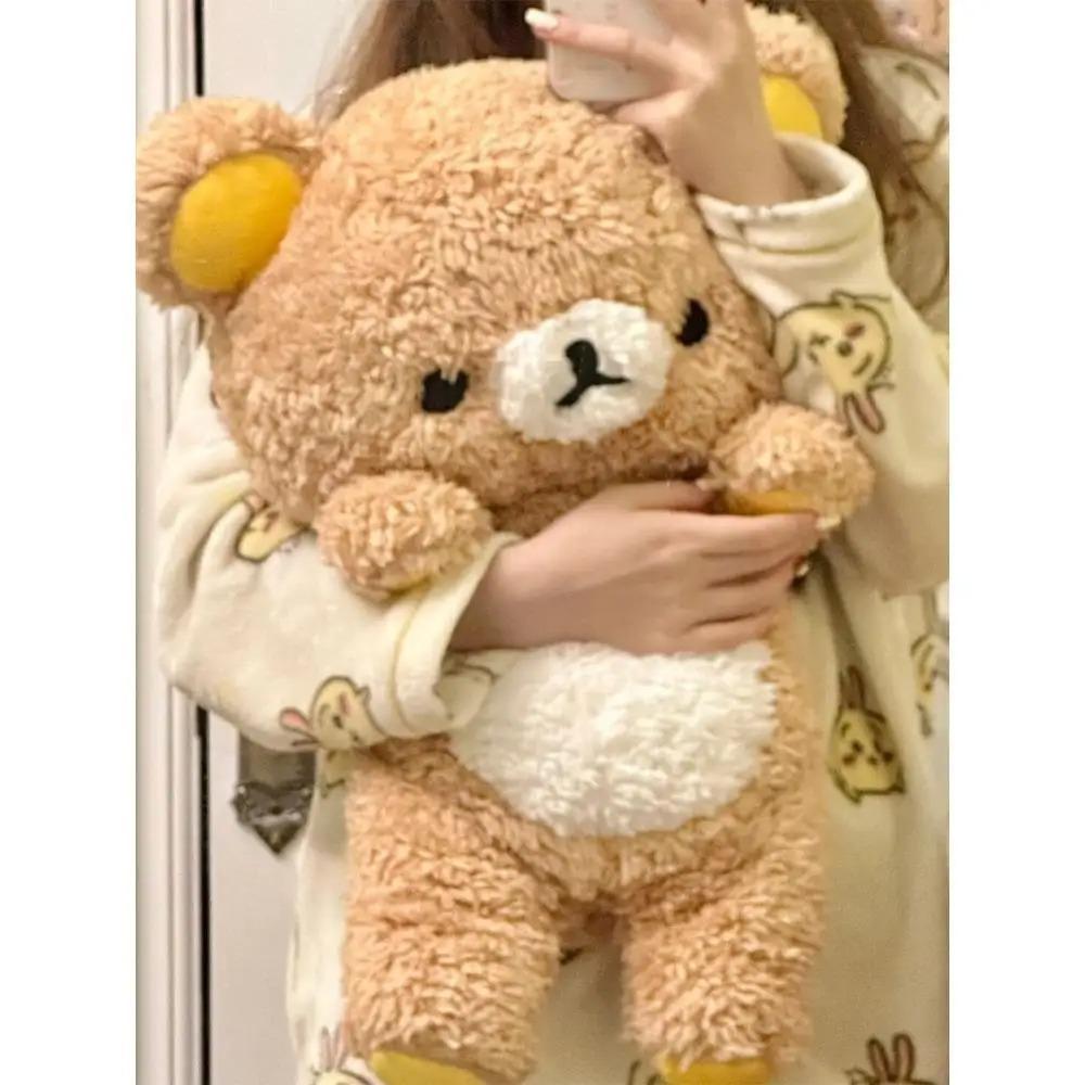 

60/80cm Big Size Rilakkuma Plush Toy Kawaii Relax Bear Stuffed Dolls Animals Teddy Bear Peluche Cushion Xmas Gift For Kids 60cm