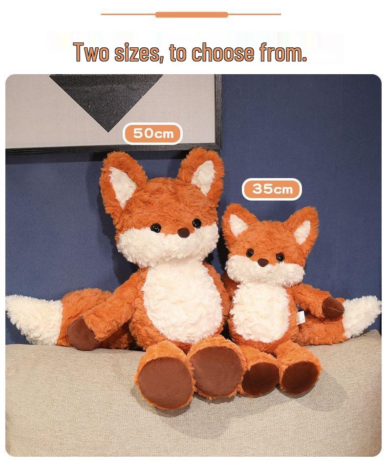 Running Fox Girl Plush Sleep Pillow - Cute Birthday Gift