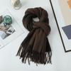 Women's Double-sided Wool Cashmere Scarf Shawl: New High-end Autumn/Winter 2026 Style