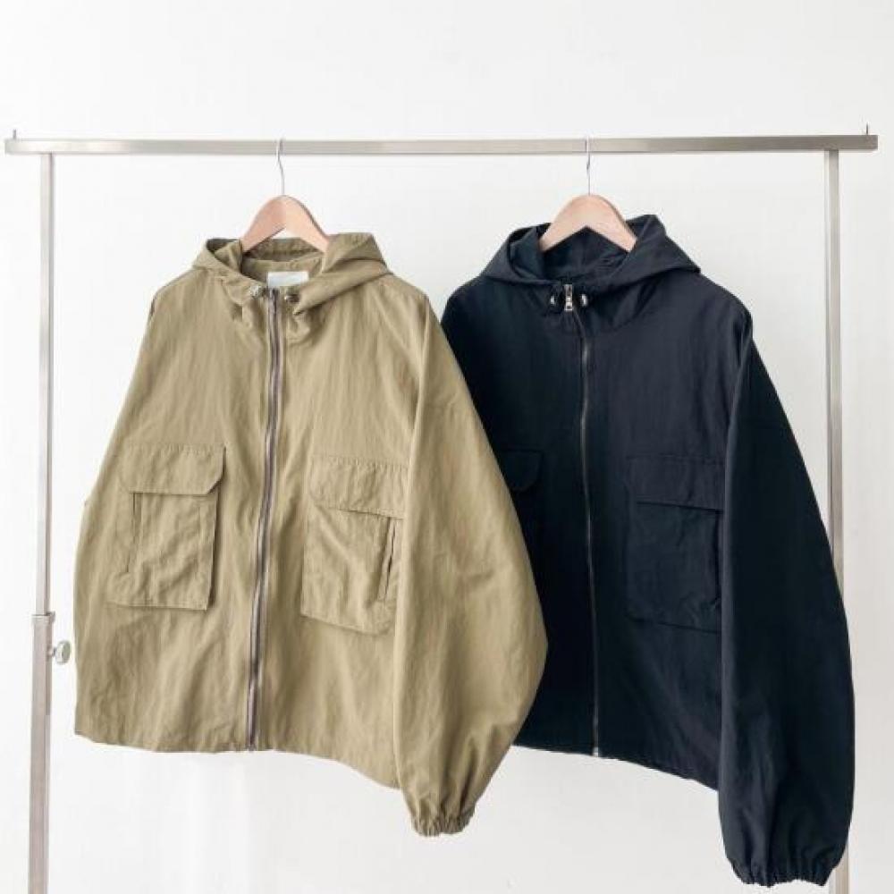 New Arrivals Open Run Women Hooded Jacket Big Pockets Adjustable Hem Loose Fit Z