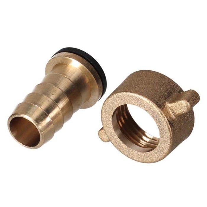 Raccord de robinet - laiton - filetage intérieur 3/4" - tuyau 5/8" - durable - arrosage de jardin