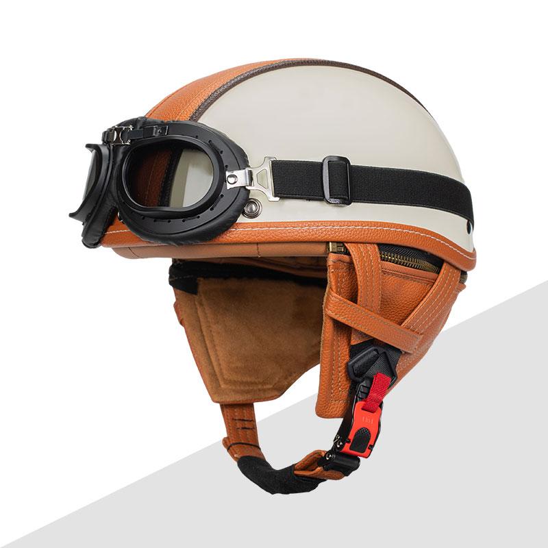 Half Face Vintage Motorcycle Helmet Retro German Safety Protection New Summer Unisex Road Caps Helmets New Type