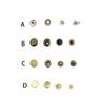 Clothes Jacket Brass Button Replacement Leather Belt Pants Handbag Vintage Style Buttons DIY Crafting Accessories