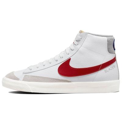 Sneaker da uomo Blazer Mid 77 Bianco Fantasma Rosso Palestra Grigio Fumo Chiaro DH7694-100