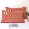 Pillowcase Milk Fiber Embroidery 48x74cm Winter Warm Soft Comfortable Fluffy Plain Home Household Textile Pillow Cover Couples