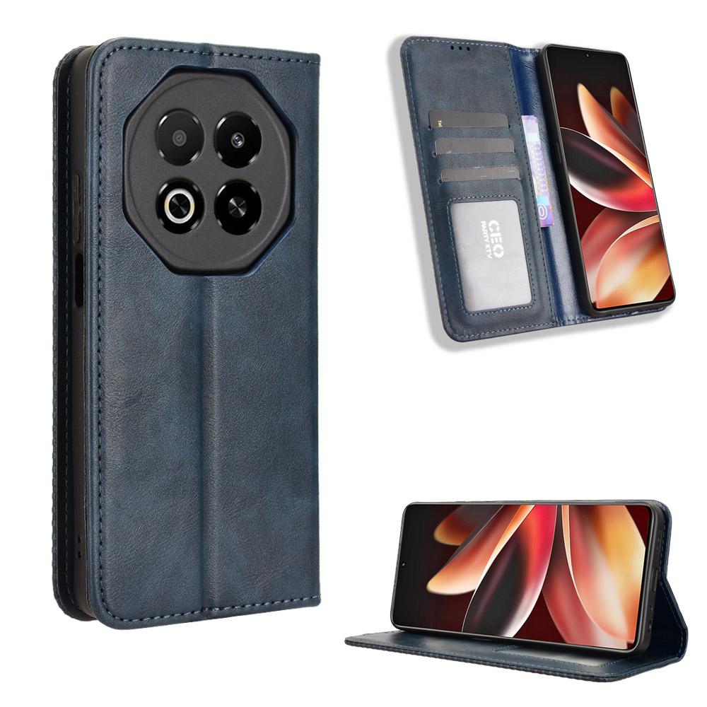 For Meizu Note 16 Leather Case Wallet Stand Retro Texture Phone Cover
