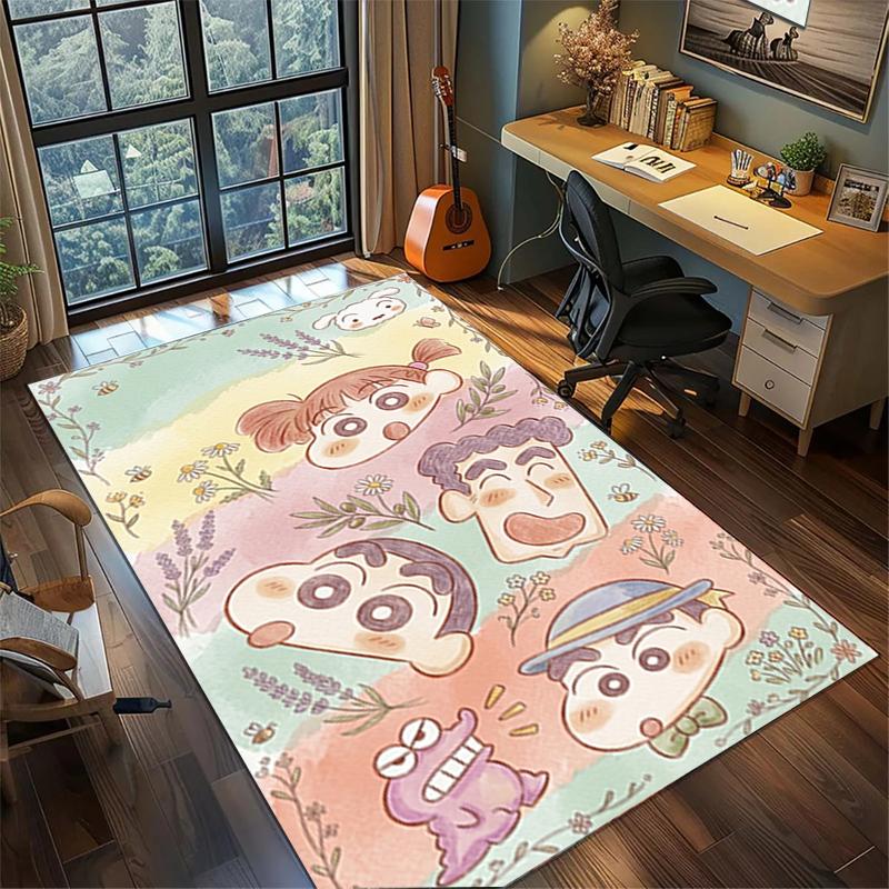

Crayon Shin-chan Area Floor Mat Non Slip Washable Large Rug Gamer Room Bedroom Decor 60x90cm
