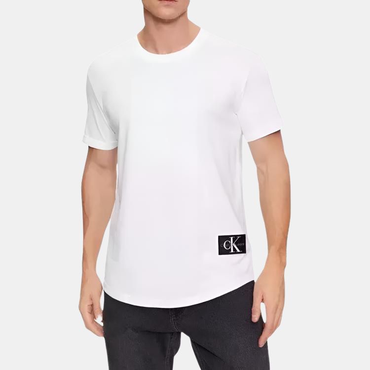 Calvin Klein Letter Round Neck Drop Shoulder Short Sleeve T-Shirt Men T-Shirts J30J323482-YAF