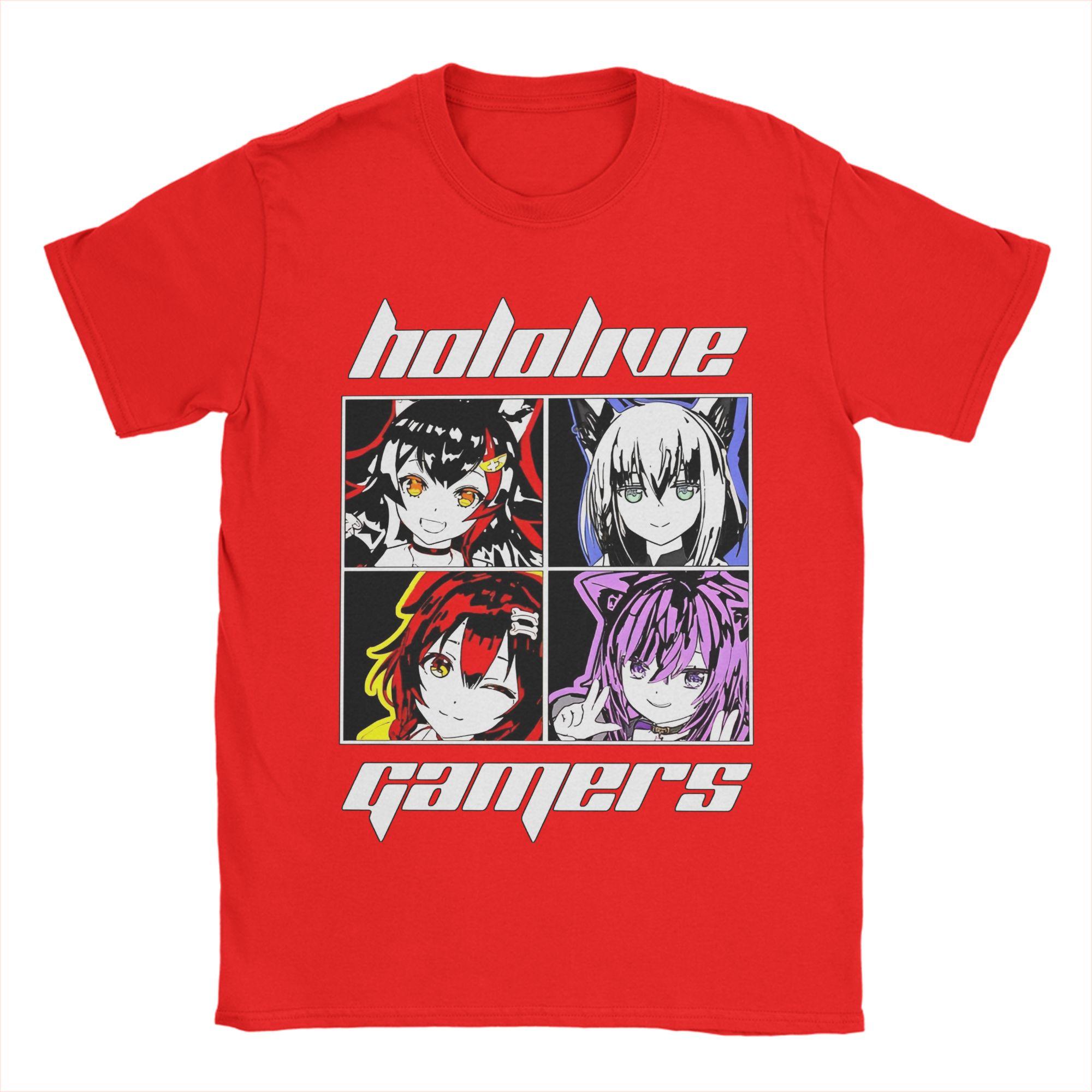 Hololive Gamers 21356779741626 Graphic T Shirt for Men Women Pure Cotton Tee Shirt Clothes S
