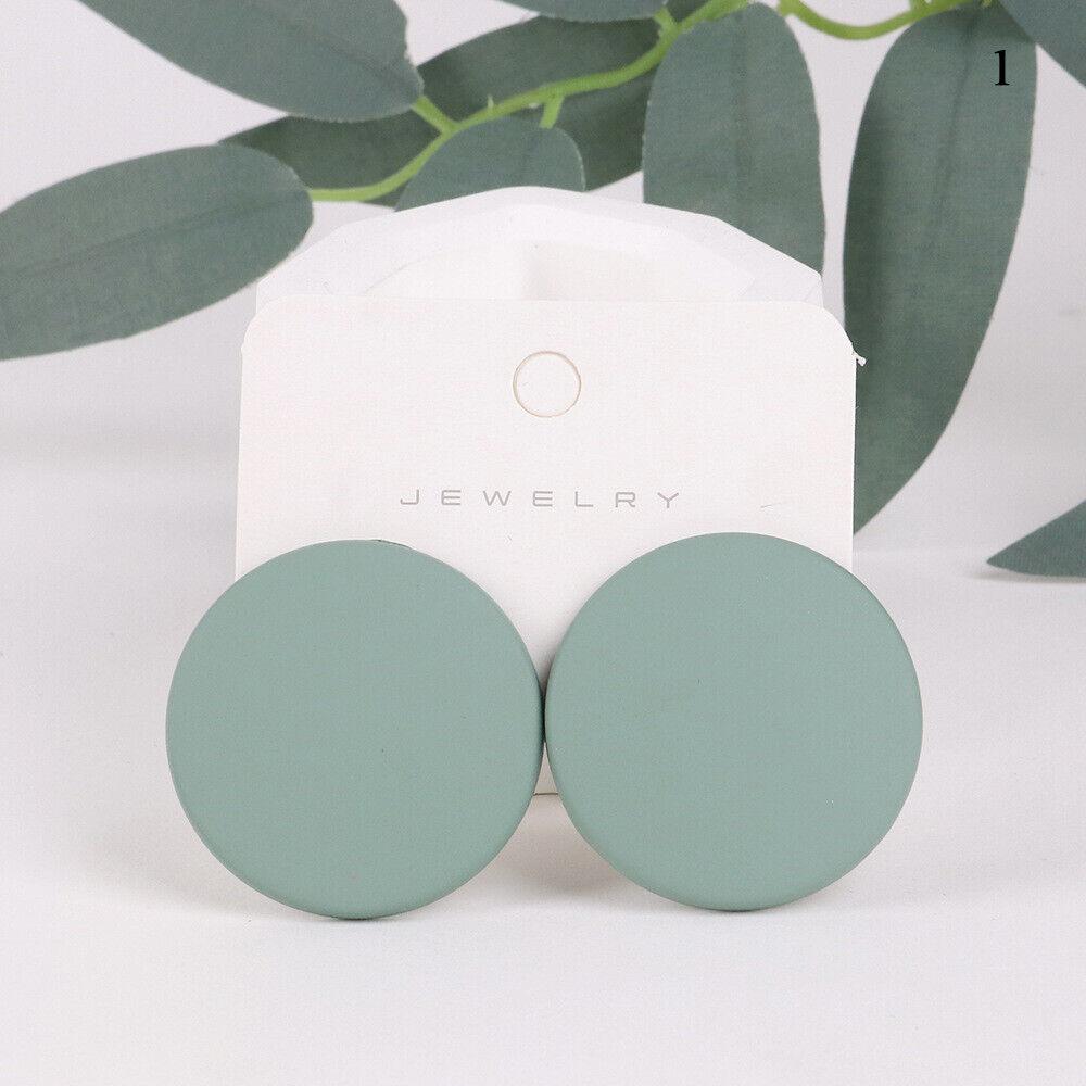 

Простые акриловые серьги-гвоздики, модные женские серьги, ювелирные изделия ярких цветов