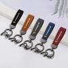 Simply Car Keychain Holder Leather Key Ring Chain Pendant Gifts For Porsche Macan 911 718 Taycan Panamera Cayenne Boxster Cayman