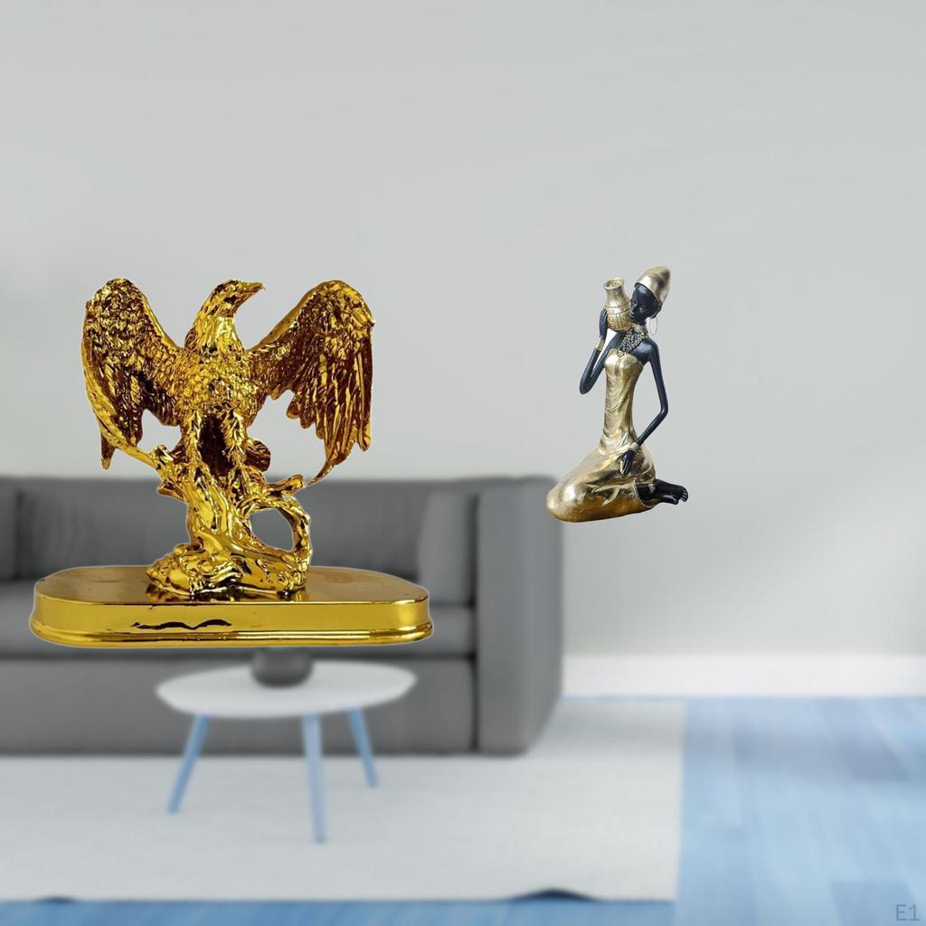 Modern Resin And Tribal Lady Sculpture Art Ornament for Home Office Desk Dining Room Cabinet Study