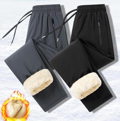 Winterhose aus Samt für Herren, warme Lammwolle, verdickte Freizeithose für Herren, Jogger, lässig, kältebeständig, winddicht, Sporthose, M-6XL