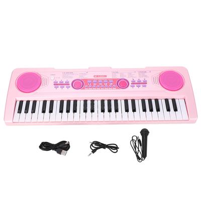 49 Tasten Kinder Klaviertastatur 100 Rhythmen Töne Kinder Tragbares Digitalpiano Pädagogisch