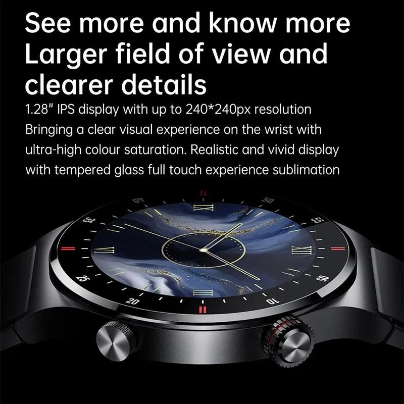 GPS Sports Smartwatch Men Health Monitoring With Heart Rate ECG + PPG 100+ Sports Modes NFC  New Bluetooth Call Smart Watch