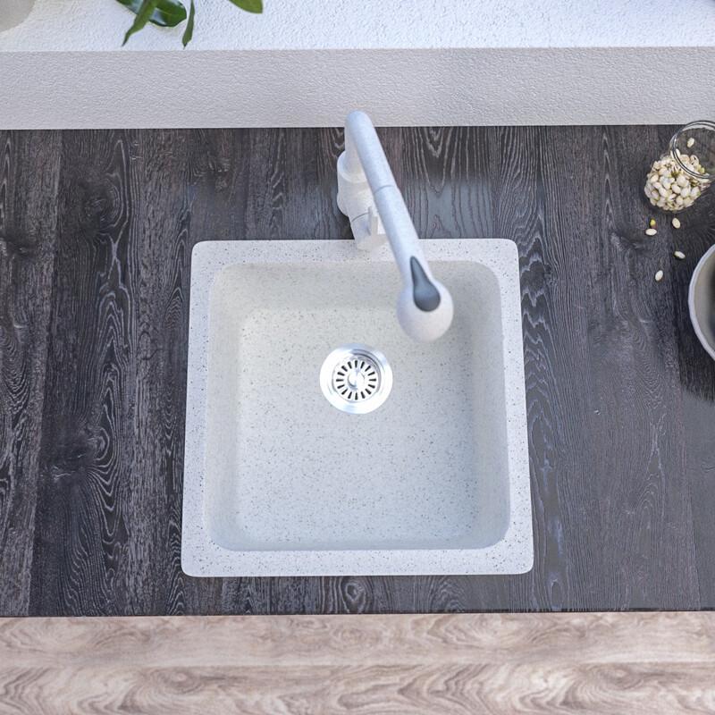 TLXT Matte Black Single Bowl Kitchen Sink