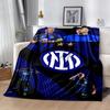 Inter Milan Blanket Durable Comfort Great For Picnics Sofa Chair Four Seasons Multipurpose Stylish Decor Perfect Gift For Relatives And Friends