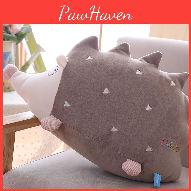 Lovable Hedgehog Plush Doll Fluffy Hugging Pillow Great For Stress Relief Gifts