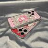 Hello Kitty Grid Apple 14 mobile phone case iPhone15promax12/8SE new 7plus silicone xs