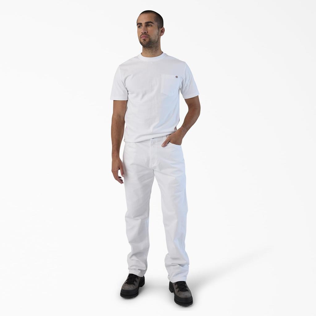 Dickies Utility Painter Pants A861G White W30L32 | Men's Carpenter Workwear
