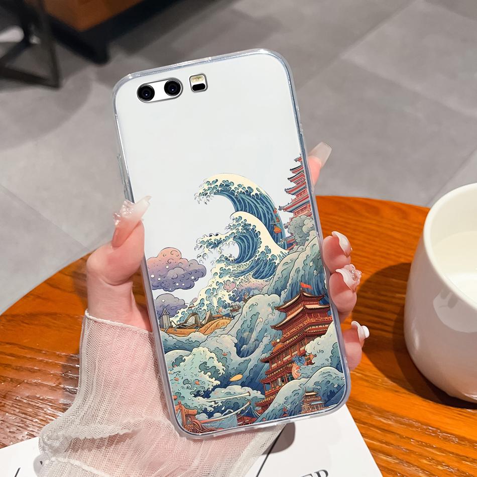 Per Huawei P10 Lite P10 Plus Custodia per Telefono Stile Casual Fantasie Silicone Morbido TPU Trasparente Leggera Copertura Per Huawei P 10+ Funda