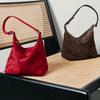 Ladies Soft Frosted Cow Leather Durable Shoulder Bag Female Retro Casual Cowhide Handbag Women Fashi Trend Luxury Designer Bag