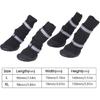 4pcs Set Reflective High Top Dog Boots for Large Dogs Anti Slip Design with Adjustable Closure for Walking In Rain or Snow (XL #02)