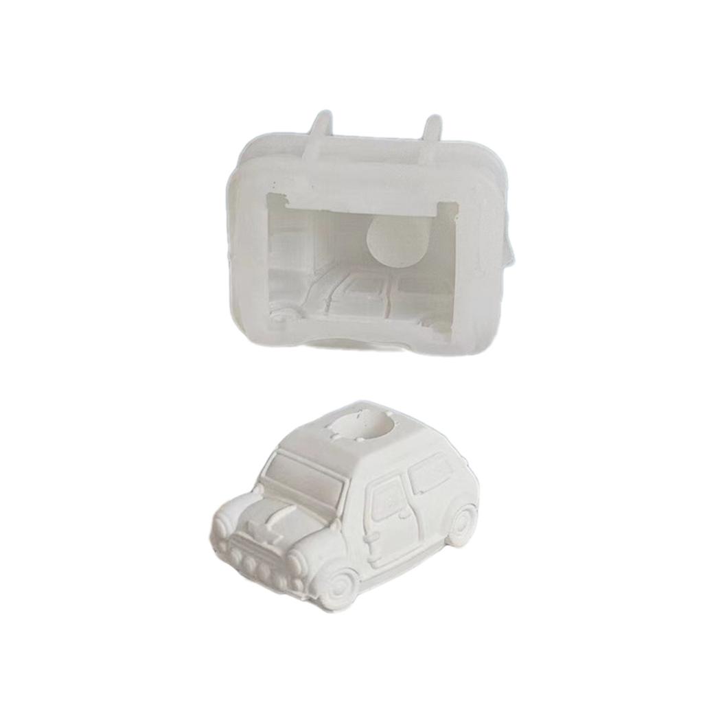 Car Candle Holder Silicone Mold Candlestick Resin Molds  Casting Mould for Candle Stand Base Table Home Decorations