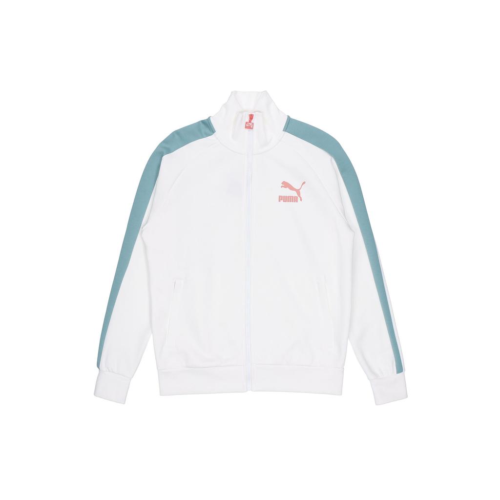 Puma Iconic Color-Block Running Training Jacket With Stand Collar Men Outerwear White 531377-57