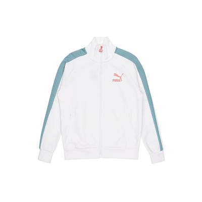 Iconic Color-Block Running Training Jacket With Stand Collar Men Outerwear White 531377-57
