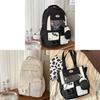 Sweet Girl Backpack With Fabric For School Use