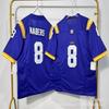 LSU Tigers NCAA College Football Practice Jersey Mens Cotton Sportswear Rugby Fan Wear Fall